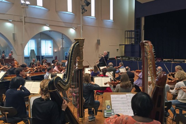 Probe im großen Saal